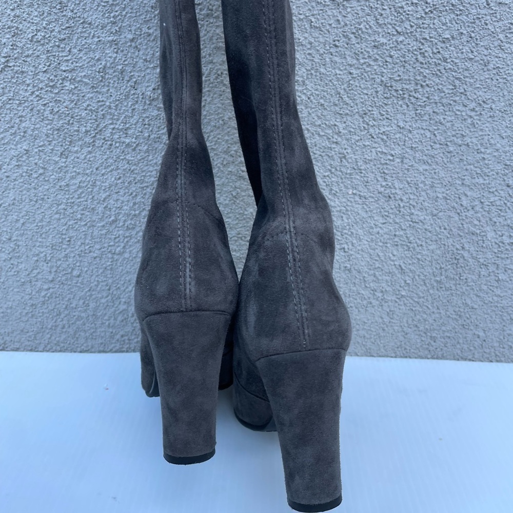 Stuart Weitzman Hiline Otk Boot In Slate Grey - image 8